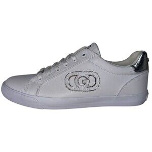 GBG Los Angeles Womens Size 10 White & Silver Sneakers Fashion Guess Shoes New